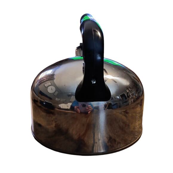 Revere Ware Stainless Steel Whistling Tea Kettle Pot Copper Bottom 88-C Vintage - Picture 4 of 6